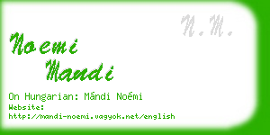 noemi mandi business card