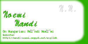 noemi mandi business card